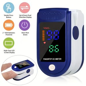 Medical Oximeter Finger Clip Type Blood Oxygen Saturation Heart Rate Detection Oximeter ( Battery Not Included) ChristmasHalloweenThanksgiving Day Gift