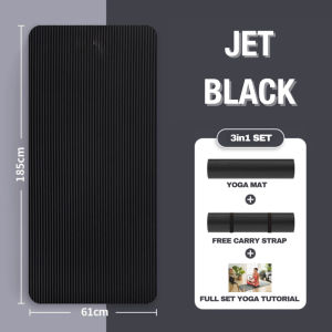 【SUPERMAT】Thick Yoga Pilates Mat Anti Slip Exercise Gym Mat Yoga Pilates Pants Ball Fitness Mat