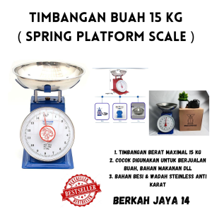 TIMBANGAN BUAH 15 KG SPRING PLATFORM SCALE HARGA MURAH BARANG BERKUALITAS PROMO DISKON TERLARIS