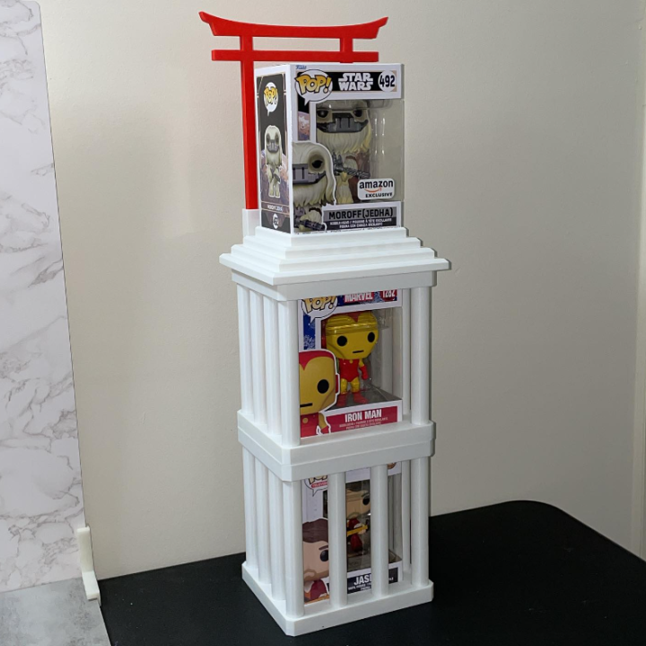 Dual Funko Pop Display | Shrine and Cage Stacking Stand | Versatile ...