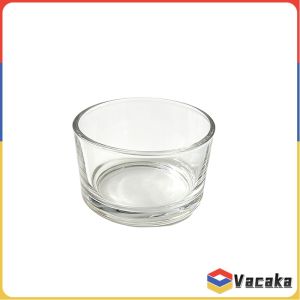 Vacaka 1Pc Glass Snack Bowl 200ml Transparent Glass Pudding Dessert Bowl for Yogurt Appetizer Fruits