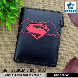 PU vertical Folding Wallet HD Color Printing Short Avengers Cartoon Image Coin Purse Card Holder