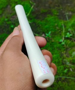 Pipa Tarung Gading Mulus Bulat Lengkung Warna Gading Panjang 19cm untuk Tugas Nyata