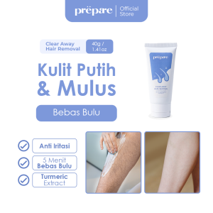 PREPARE Cream Penghilang Bulu Kaki Pembersih Bulu Ketiak Penghilang Bulu Permanen Waxing Ketiak