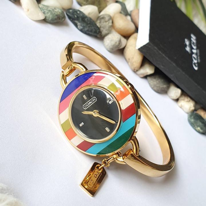 Coach shop bangle watch