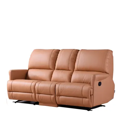 [Free Installation] Univonna Javier 3-Seater Recliner Sofa | Modern PU Leather Sofa | Comfortable Manual Recline | Custom Colors & Free Delivery