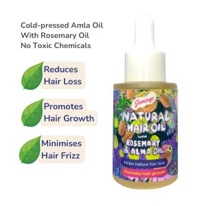 [Official Shop]100% Natural Hair Oil - Healthy Scalp Reduce Hair Loss Hair Growth Ayuvedic Cold Pressed Amla Rosemary Oil
