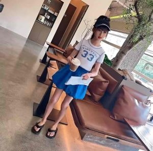 S03-02 Setelan baju kaos no33 dan celana pendek balon import