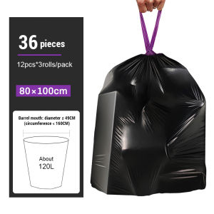 Thicken Disposable Garbage Bag Trash Bags Drawstring Rubbish Bag Kitchen Cleaning Bag Plastic Waste Bag Not Dirty Hands Not Easy Break