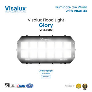 Visalux Flood Light Glory 600W - Lampu Sorot Cahaya Putih / Kuning (GLO-VFL55600)