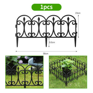 20pcs Gardening PVC small iron fence lawn flower bed light plant border outdoor protection protective trim easy to install