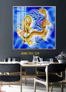 Gạch tranh 3d rồng phượng cao cấp