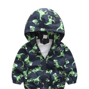 Children Jackets Autumn Spring Kids Outerwear Coats Cute Dinosaur Cartoon Jackets For Boys Baby Boys Girls Windbreaker 1-7T2026