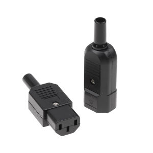 [COD] 1Pc 16A 250V Straight Cable Plug Connector C13 C14 Female Male Plug Rewirable Power Connector 3 Pin AC Socket Industrial Plug