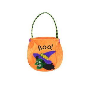 ECLK0G Pumpkin Festival For Children Kids Ornament Props Trick Or Treat Halloween Decoration Candy Bag Gift Basket Storage Bucket