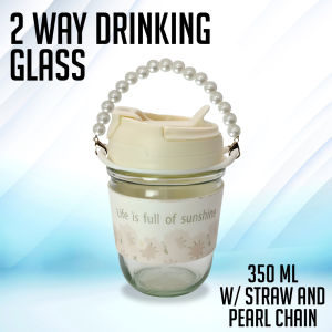 Digiprints PH - 350ml/500ml 2 Way Drinking Glass with Cover Hot and Cold Tumbler Mug