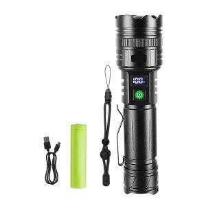 2026New Powerful Aluminum Alloy LED Flashlight Usb Rechargeable Torch Lighting Zoomable Waterproof Flashlight With 26650 Battery 2026New Powerful Aluminum Alloy LED Flashlight Usb Rechargeable Torch Lighting Zoomable Waterproof Flashlight With 26650 Batte