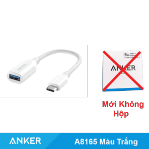 OTG Anker Type C to USB 3.1 5Gbps tốc độ cao - A8165 cho Laptop Macbook Air Pro M1 Điên Thoại Samsung cắm chuột Led truyền dữ liệu