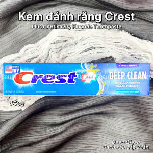 Kem đánh răng sạch sâu trắng sáng Crest Plus+ Anticavity Fluoride Toothpaste 153g- Mỹ