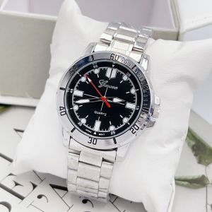 นาฬิกาข้อมือผู้ชาย สายเลท แบรนด์แท้ (เจนีวา) หน้าปัด 40 มม. ดีไซน์สุดเท่