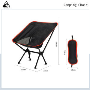 HEWOLF Camping Fishing Barbecue Chair Portable Ultra Light Folding Chair Outdoor Travel Camping Chair