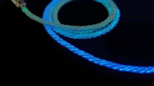 type สายที่ไหล PD การชาร์จเร็ว 3-in-1 66w ใช้ได้กับศัพท์ Huawei ที่มีการชาร์จเร็วสุด RGB สายเคเบิลข้อมูลเรืองแสง