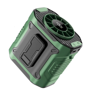 Rechargeable Handsfree Desk Fan With LED Light And 100 Speed Waist Clip Fan For Home Office Travel