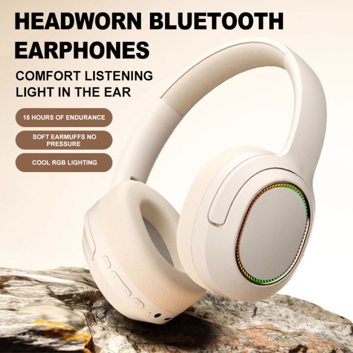 JST-37 Foldable RGB Bluetooth Headphones Wireless Headset With Mic