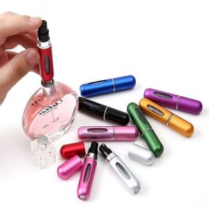 Portable 5ml Spray Bottle Mini Refillable Perfume Atomizer Bottle Squeeze Dispensing Bottles Spray