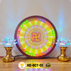 Hào Quang Led 8 Chương Trình Nhiều Mẫu Đèn Trang Trí Bàn Thờ Cho Tượng Phật CHQ-8CT-01