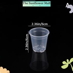 Sunflower Round Planter Pot Orchid Nursery Container Planter Container Transparent Orchid Container Round Starting Pots