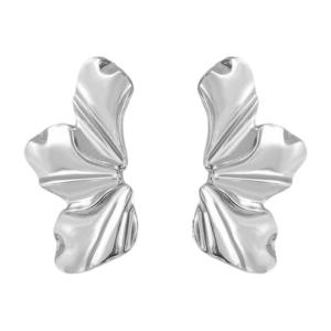 Trendy Irregular Petal Earrings Offering Elegant Charm Craft from Sturdy Alloy Materials Daily Use Casual Wear