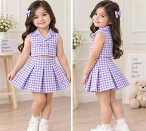 AF Summer Casual Girl Teen Pleated Skirt and Top - top and skirt - plain color - current trend - best seller top - super ganda - ganda ng quality - effortless easy to wear - simple - cute item - fabric from abroad - cotton fabric - timeless piece -