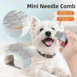 YUBAGUANB Mềm mại Lược chải lông mèo Di động Không có vết xước Lược chải lông chó mini Thực tế Kim loại Dụng cụ loại bỏ lông chó bị rối Dụng cụ vệ sinh thú cưng