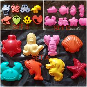 Cetakan Pasir Ajaib Cetakan Play Doh set 8pcs murah