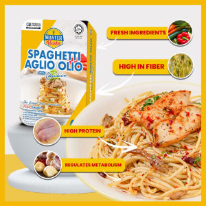 MasterPasto Halal Segera Spaghetti Pasta Bolognese Aglio-Olio Mushroom Cream
