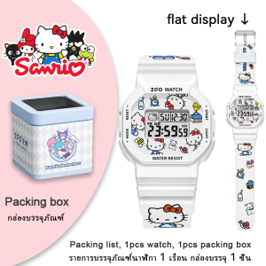 (42mm)100% Authentic Sanrio Cinnamoroll Watch for Kids Girls Hello Kitty Waterproof Watches with Backlight Digital Watch Children Wristwatch Shockproof Birthday Gift Melody Kuromi 8611