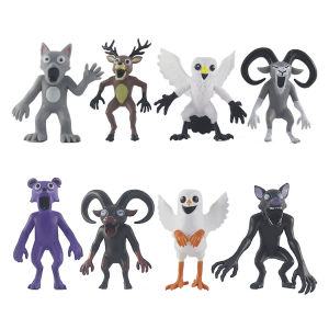 hot 8pcs/set 99 Nights in The Forest Figure Figures Model Juguete 6cm PVC Owl Goat Game Figuras Toys