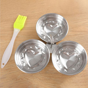 Stainless Steel Steamed Egg Mold Non-Stick Frying Egg Maker Molds Fried Egg Shaper Fried Egg Mold Egg Poacher Poaching Pan