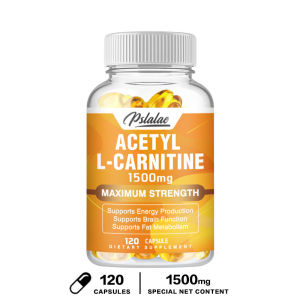Pslalae Acetyl L-Carnitine Natural Energy Production Sports Nutrition Supports Memory and Attention - 30/60 /120 Vegetarian Capsules