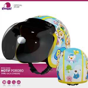 Helm Bogo Anak Karakter Pororo Usia 2-6 Tahun Imut Lucu