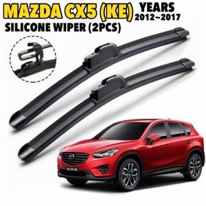 【2Pcs】Mazda CX5 KE Years 2012~2017 Front Windscreen Wiper Silicone Soft CX-5 Windshield SF18 SF24