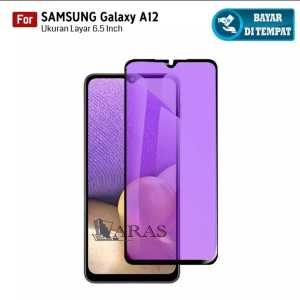 tg anti blue light samsung a12 anti sinar radiasi tempered glass pelindung layar anti gores full screen