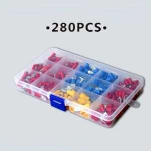 280Pcs/Boxed Assorted Insulation Heat Shrink Tube + Terminal Wire Connector Spade Set