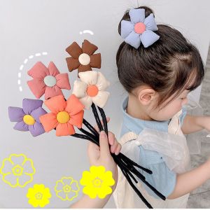 Dụng cụ làm tóc búi cho bé hình bông hoa Bờm tóc Thanh cuộn tóc trẻ em kiểu dáng đơn giản không gây đau đầu phụ kiện tóc