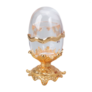 Eggs Shape Toothpick Holder Acrylic Storage Box Elegant Toothpick Box with Lid Desktop Decoration for Kitchen Restaurant