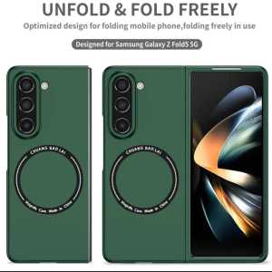 Case Samsung Galaxy Z Fold 6 Z Fold 5 Z Fold 4 Z Fold 3 5G Slim Ultra Thin Magnetic Case Cover Skin Friendly Wireless Charging Casing