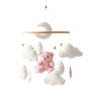 Baby Crib Mobile Rattle Toy For 0-12 Months Cartoon Felt Forest Animal Bed Bell Hanging Wooden Bracket Mobile Newbaby Rattle Toy2026