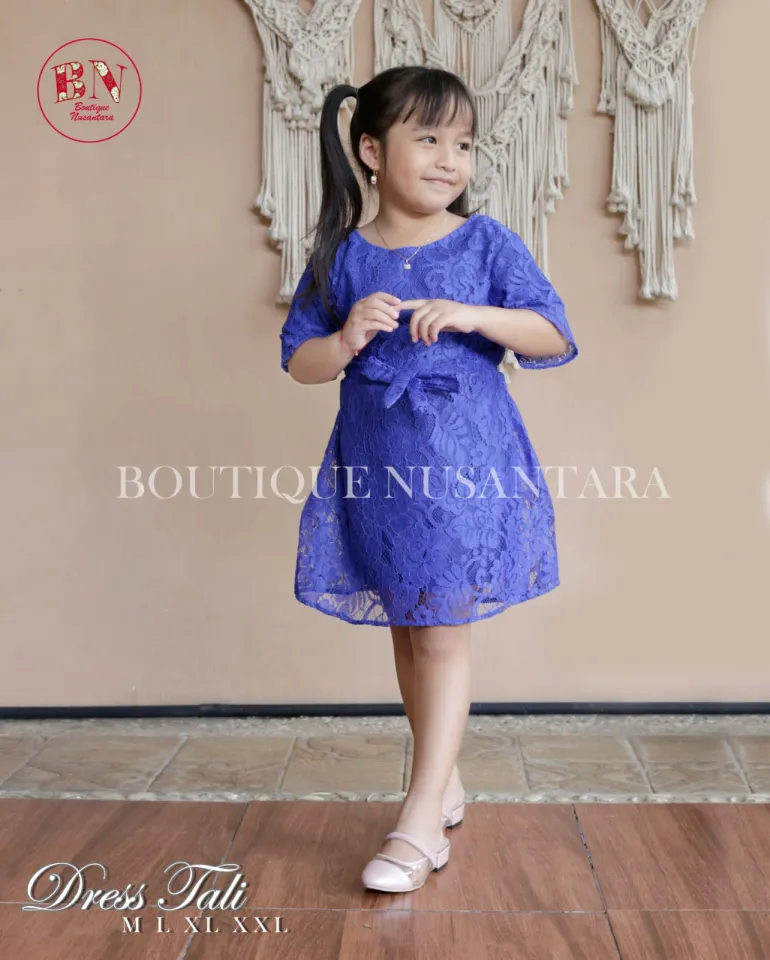 Dress brokat anak modern hotsell