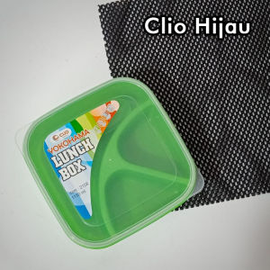 Kotak makan plastik lunch box tempat penyimpan makanan anti tumpah kotak bekal makan siang anak